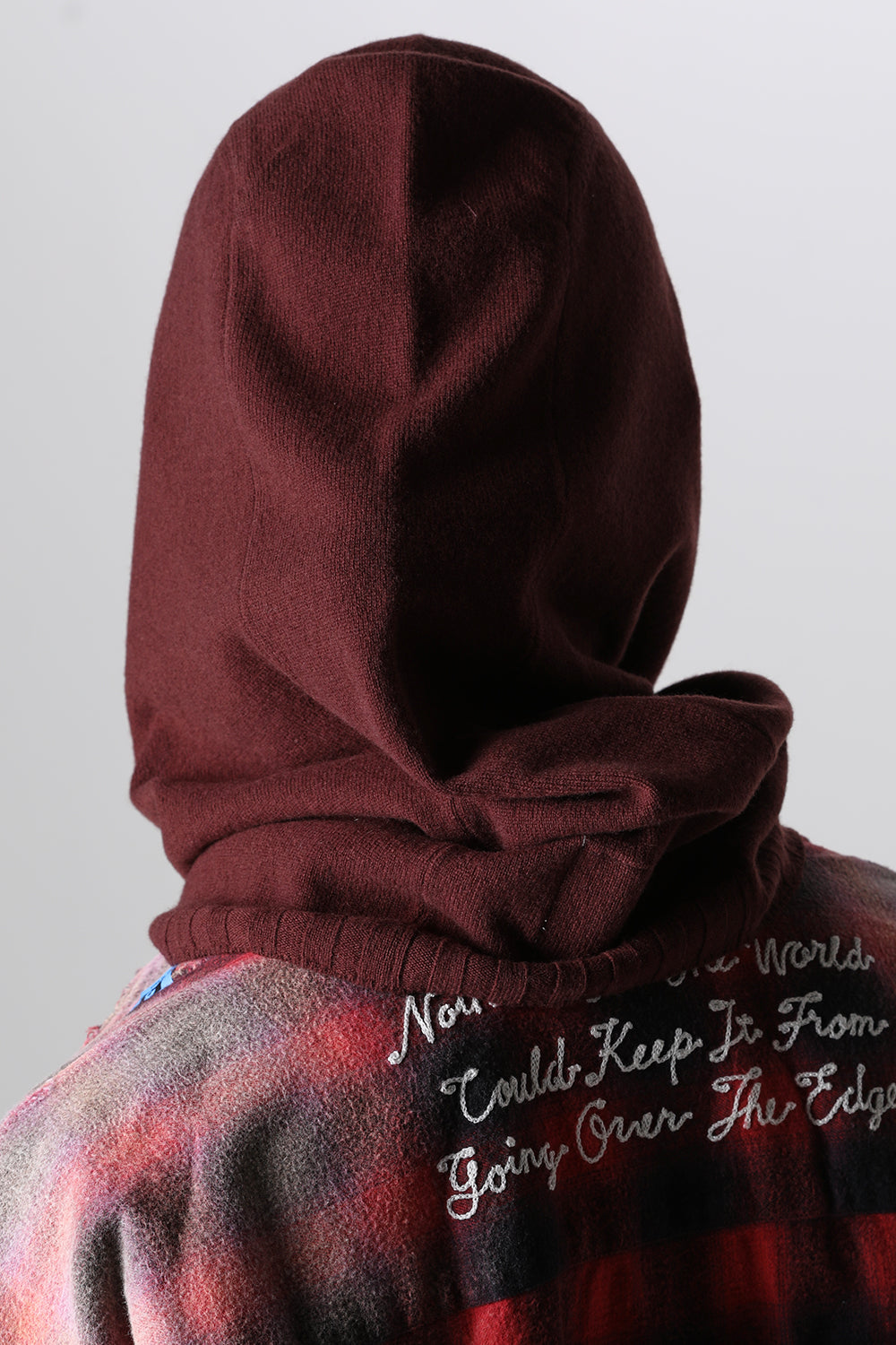 lambs wool huge balaclava Bordeaux