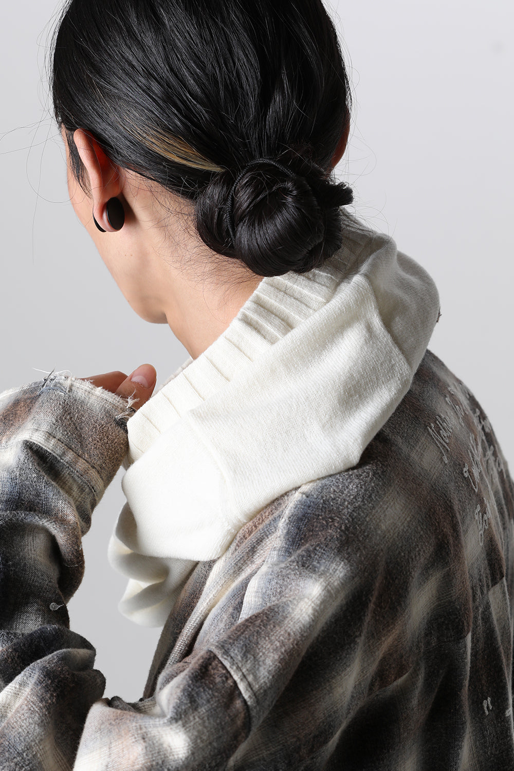 lambs wool huge balaclava White