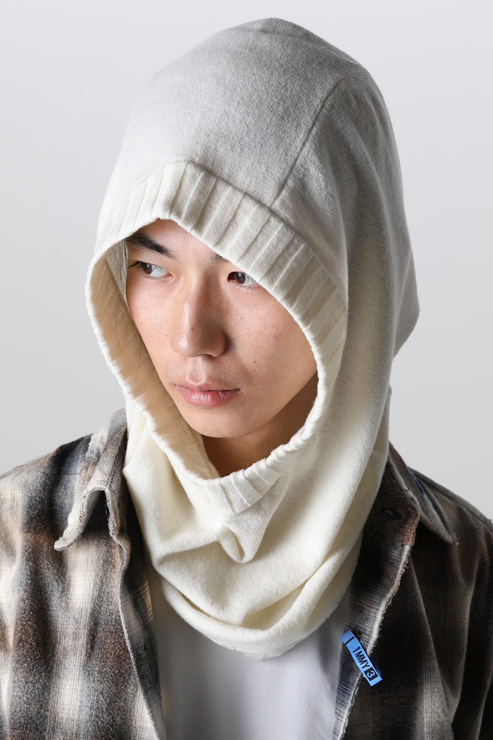 lambs wool huge balaclava White