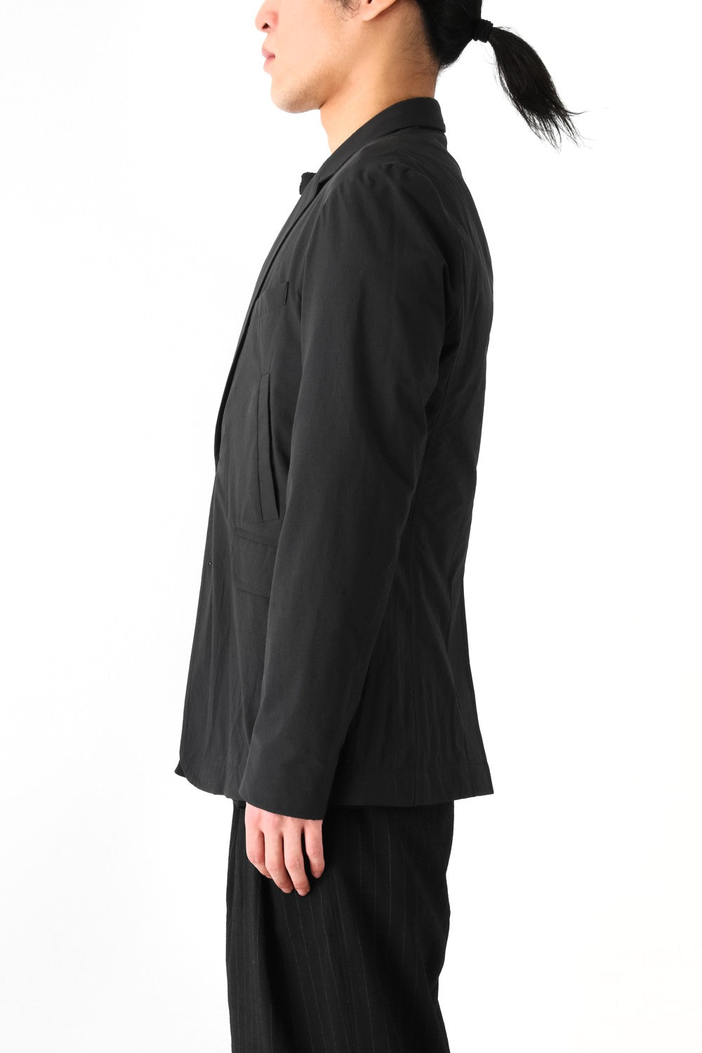 Vertical Pocket Long Blazer