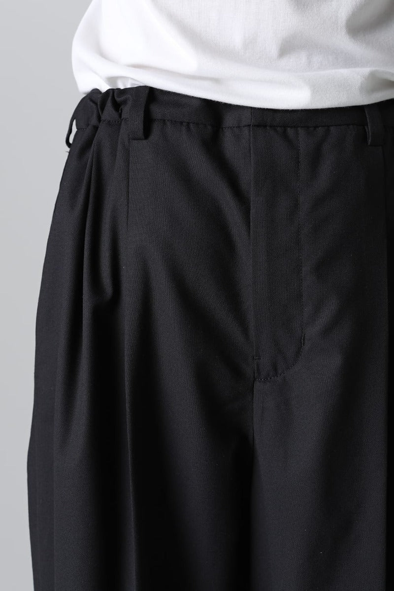 new reverse cropped baggy zipper pant.(solid)