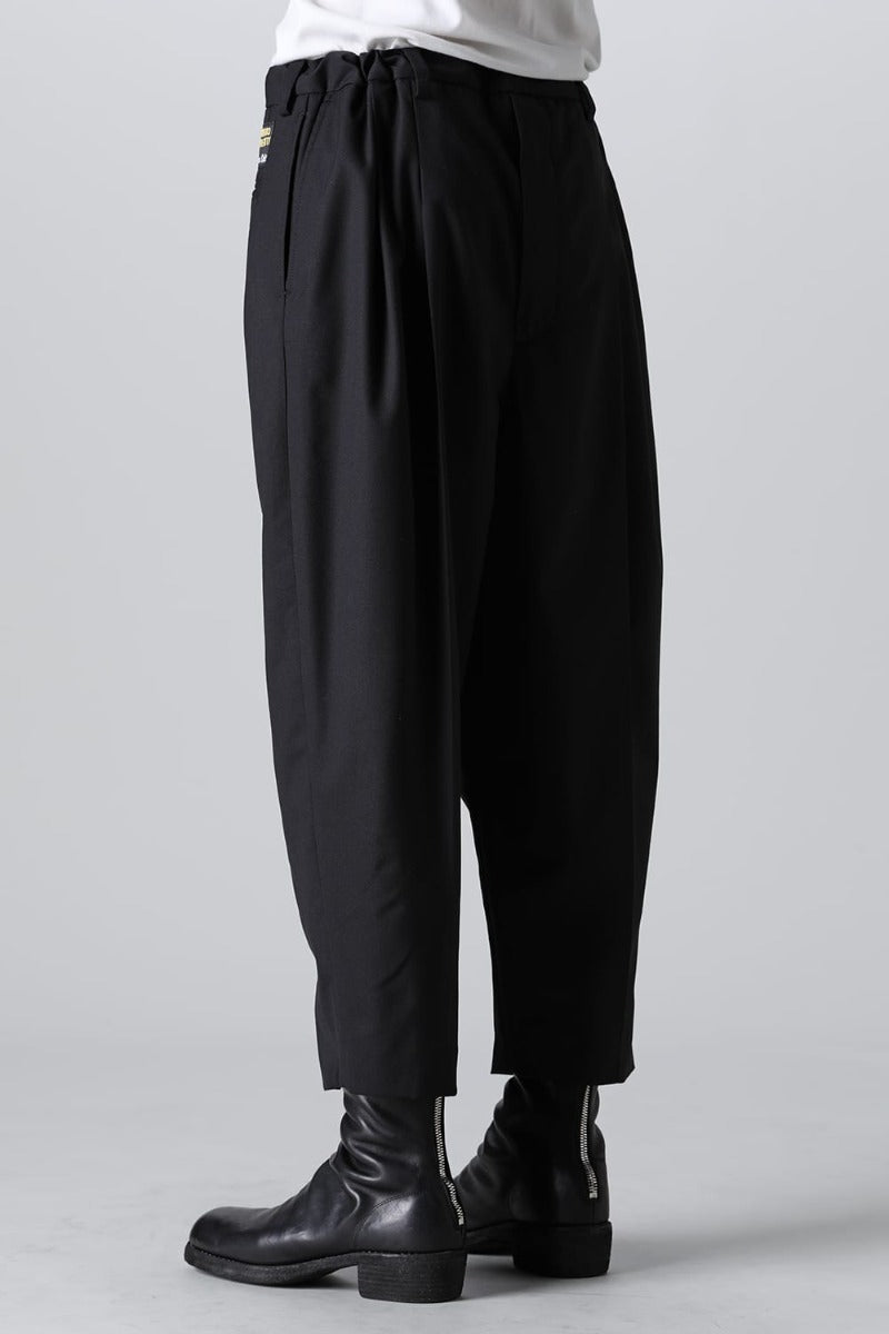 new reverse cropped baggy zipper pant.(solid)