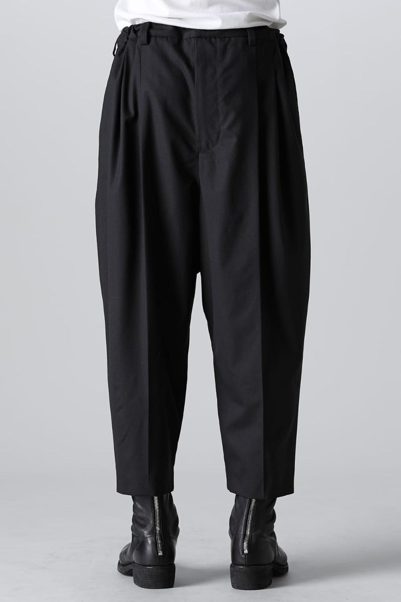 new reverse cropped baggy zipper pant.(solid)