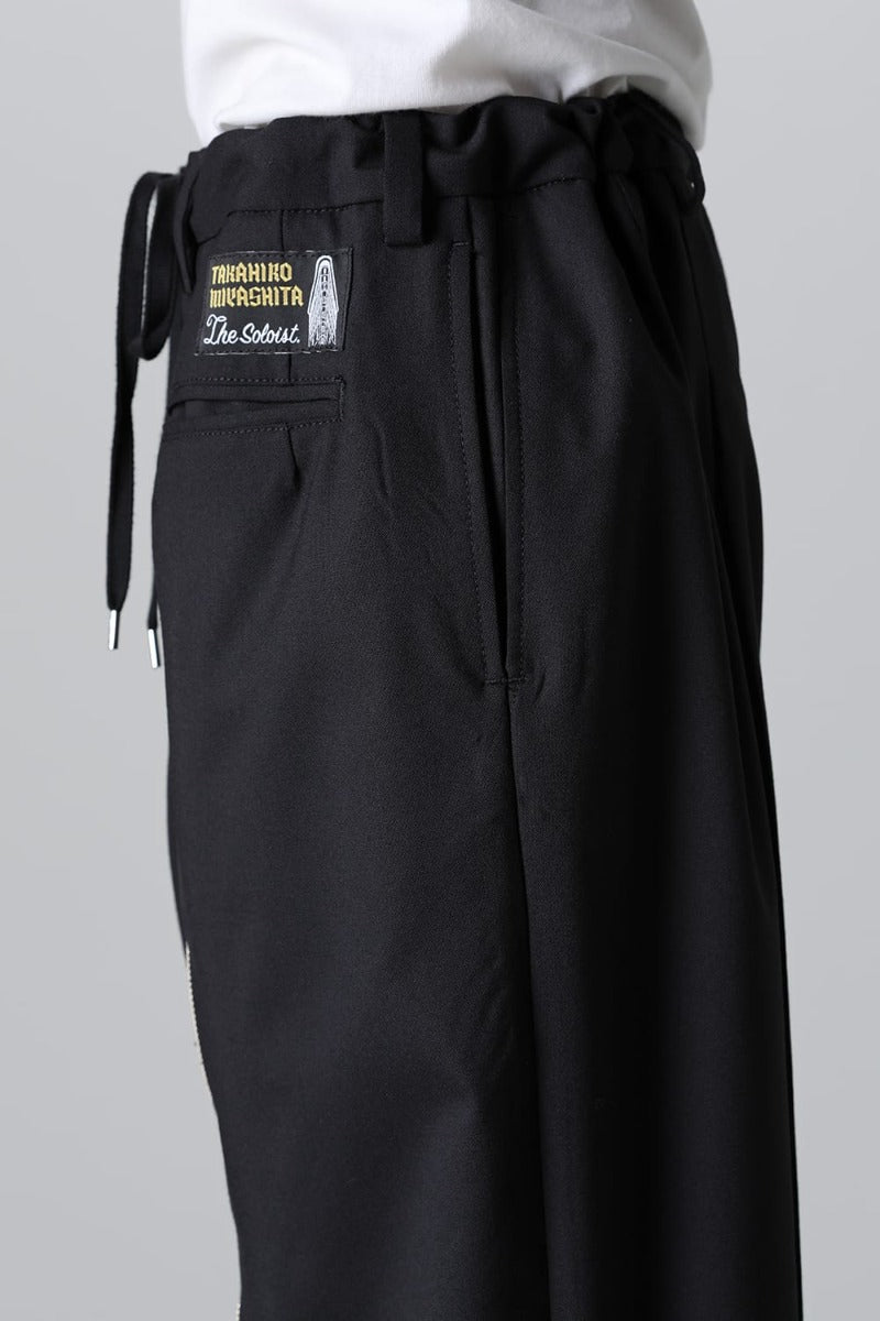 new reverse cropped baggy zipper pant.(solid)