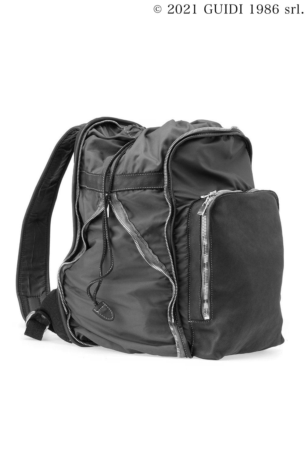 SP05 - Nylon and Leather Expandable Backpack