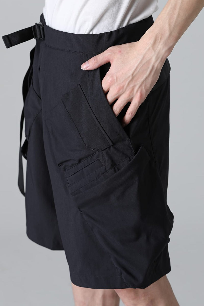 Nylon Stretch BDU Short Pant Black
