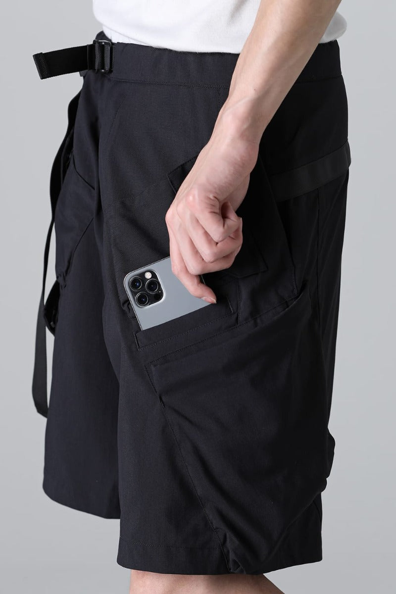 Nylon Stretch BDU Short Pant Black