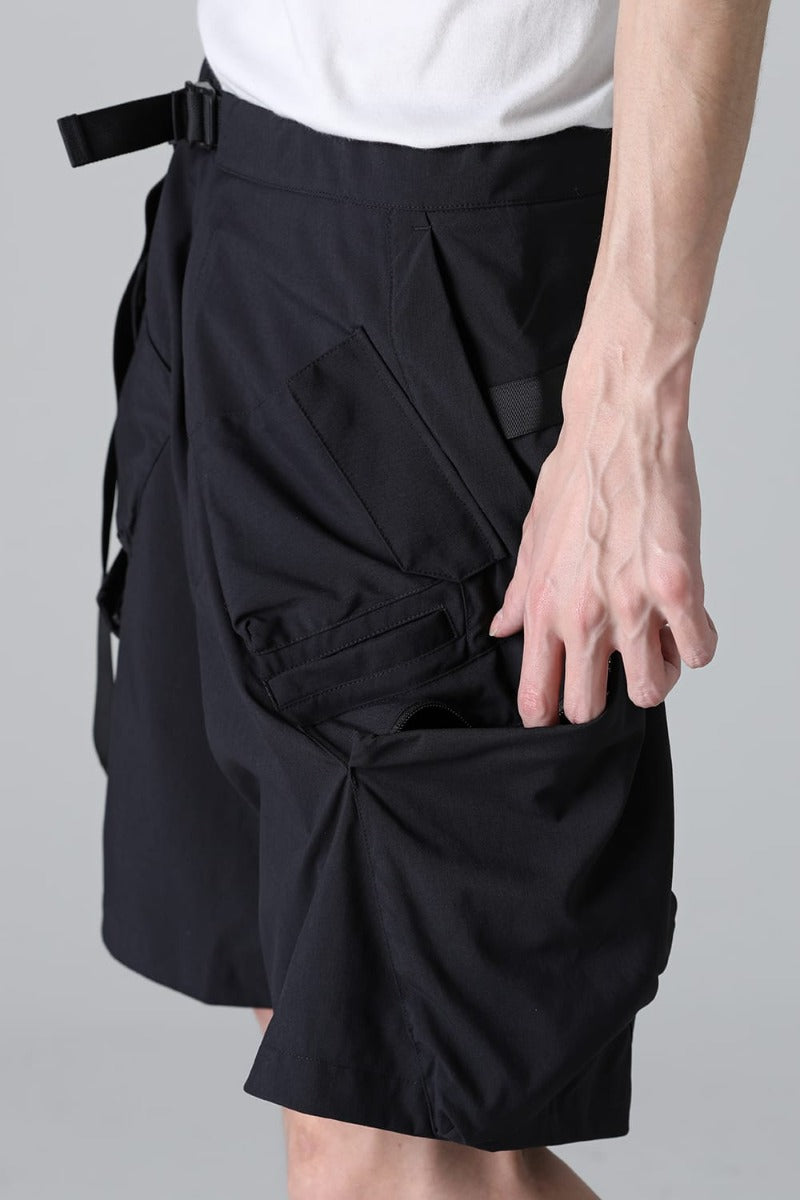 Nylon Stretch BDU Short Pant Black