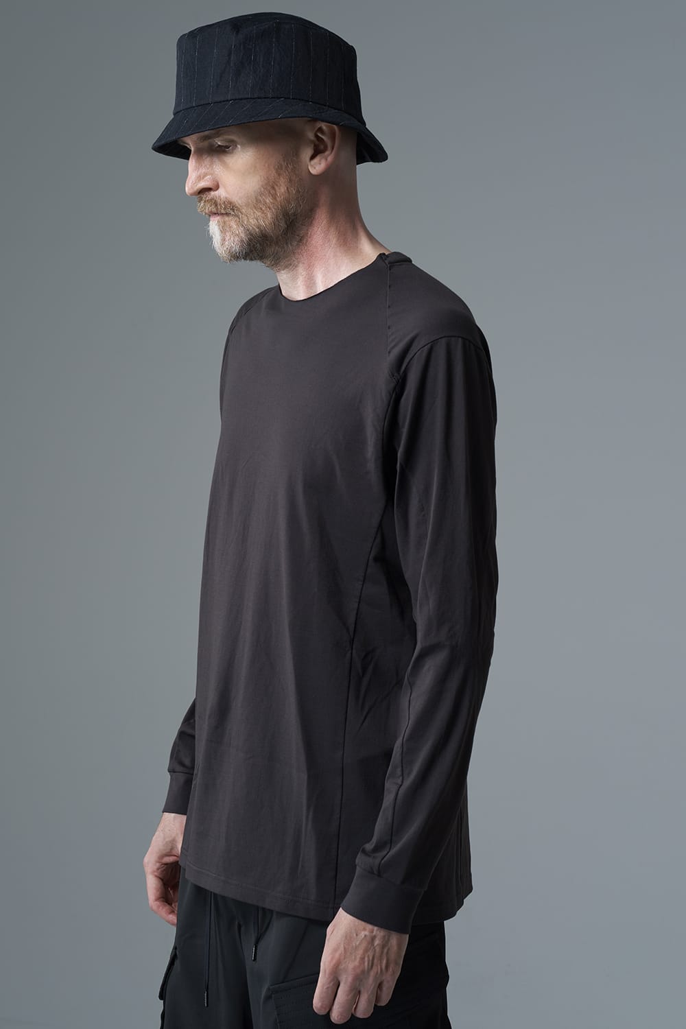 Long sleeve egyptian cotton jersey ( SUVIN )  Espresso