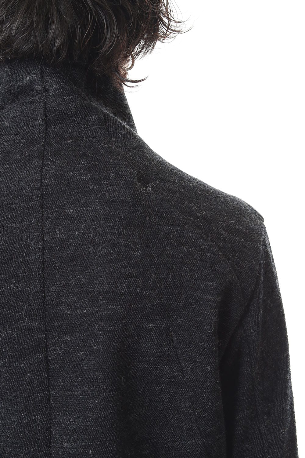 Norwegian wool Bonding zip High neck Long cardigan - ST101-0019A