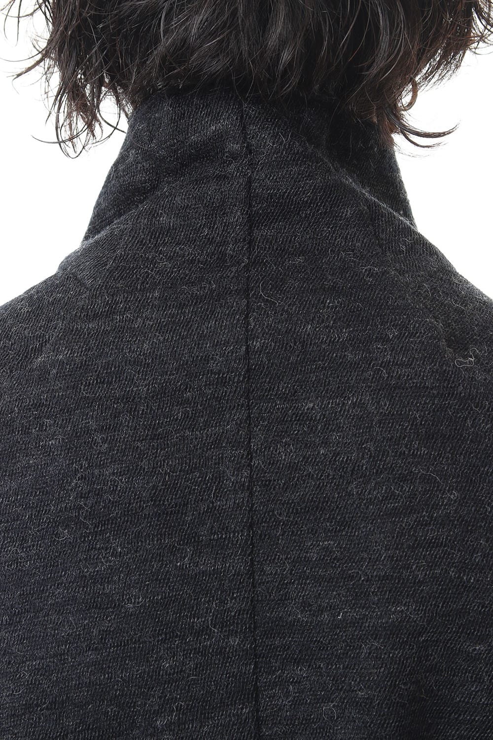 Norwegian wool Bonding zip High neck Long cardigan - ST101-0019A