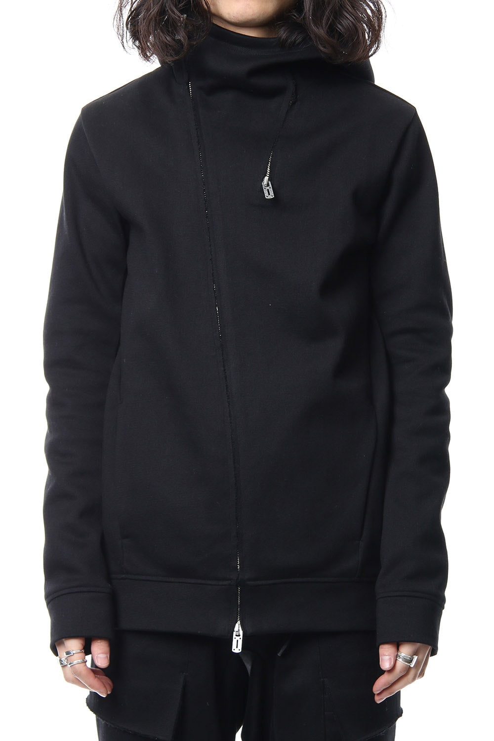 Heavy cotton jersey parka