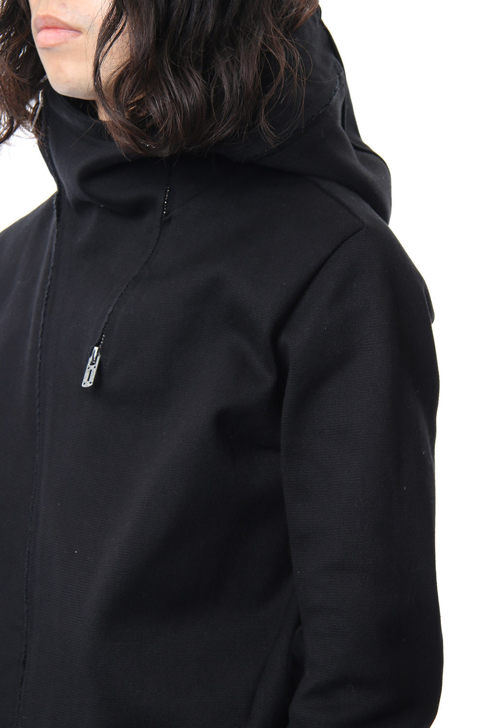 Heavy cotton jersey parka