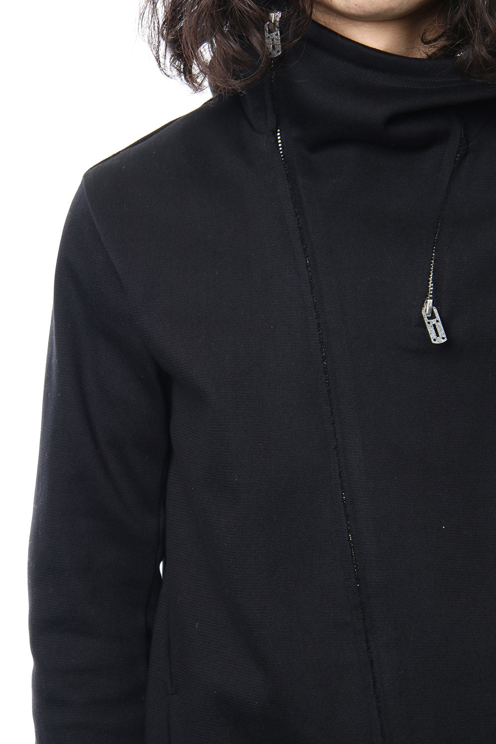 Heavy cotton jersey parka