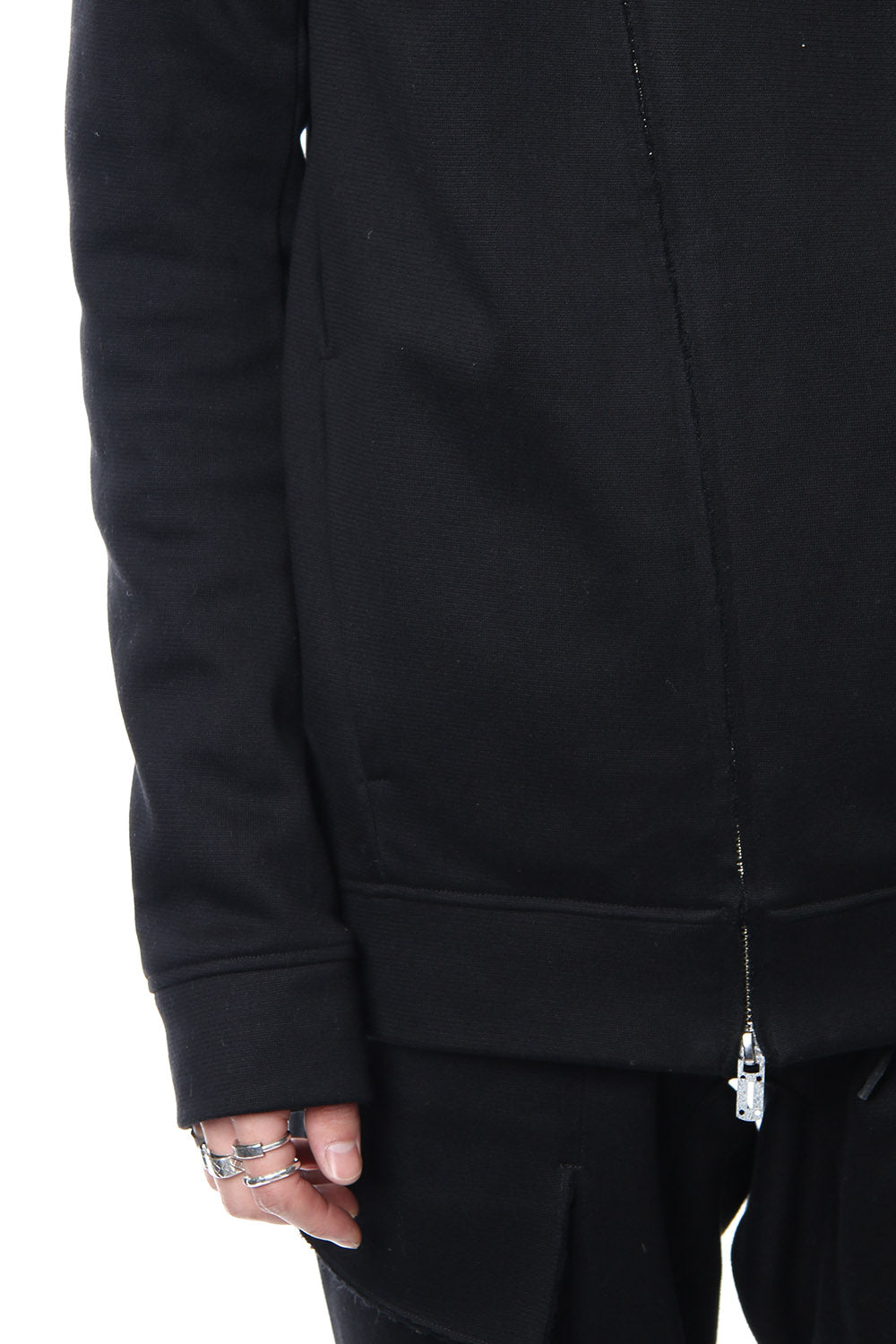 Heavy cotton jersey parka