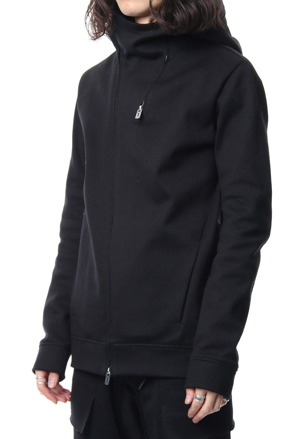 Heavy cotton jersey parka