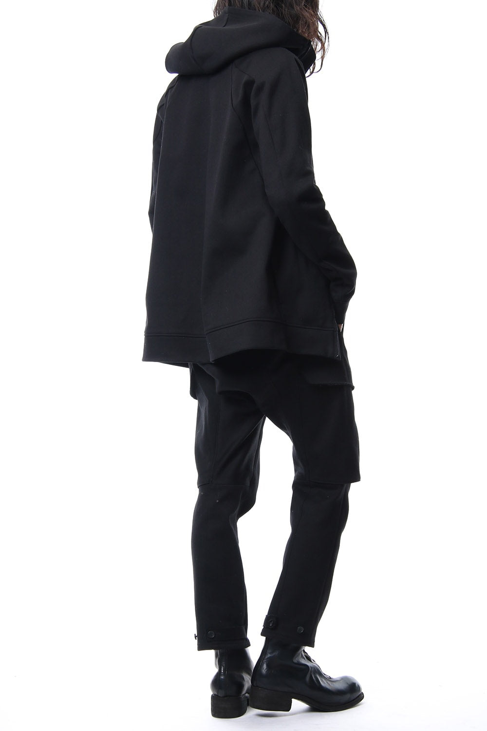 Heavy cotton jersey parka