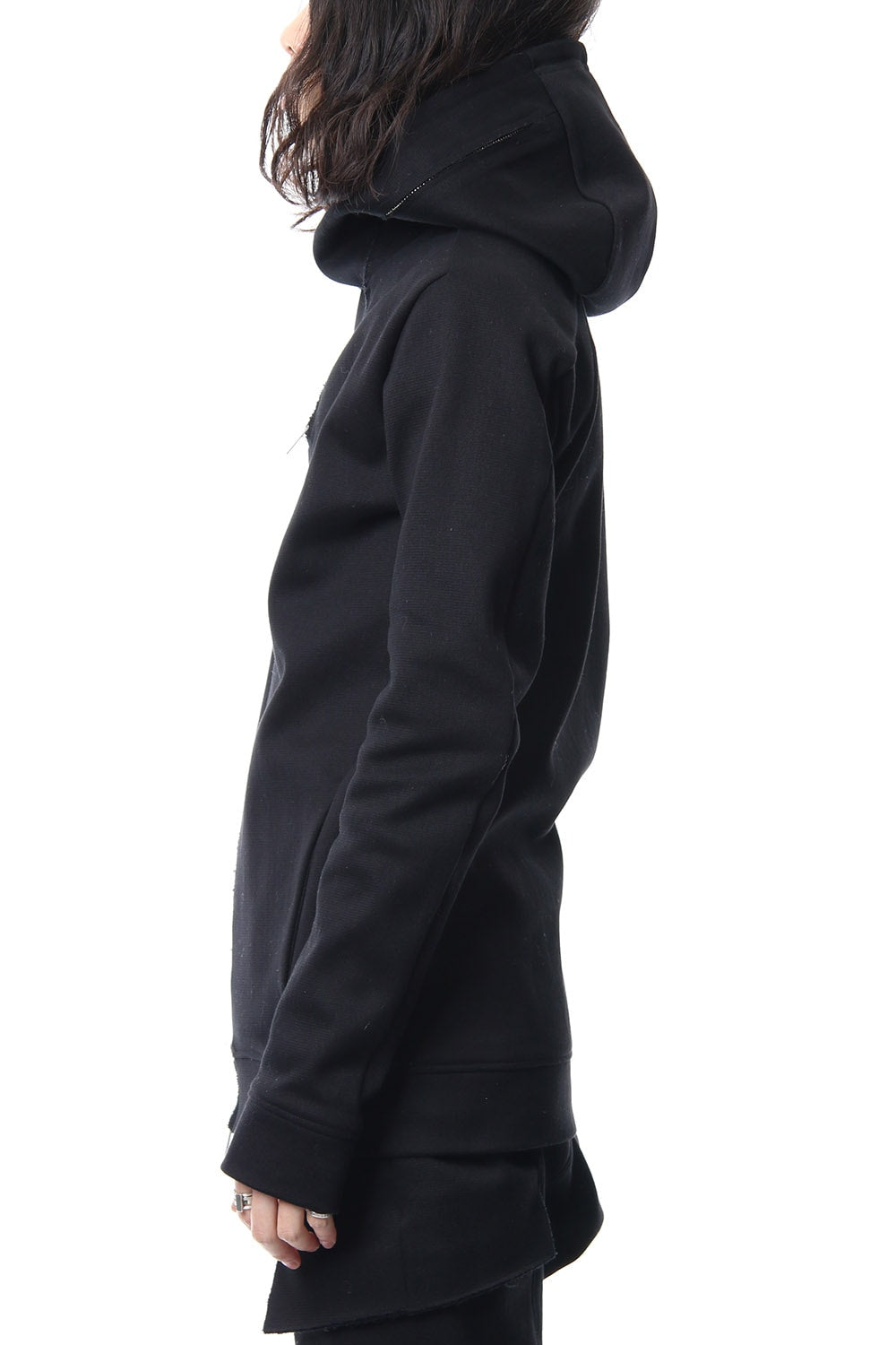 Heavy cotton jersey parka