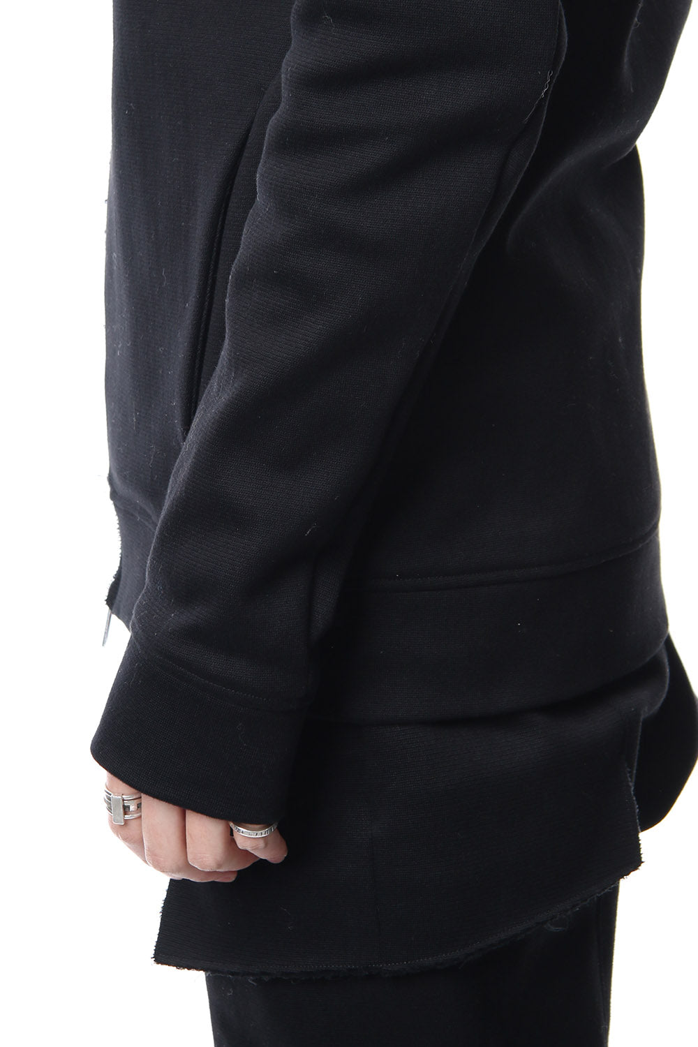 Heavy cotton jersey parka