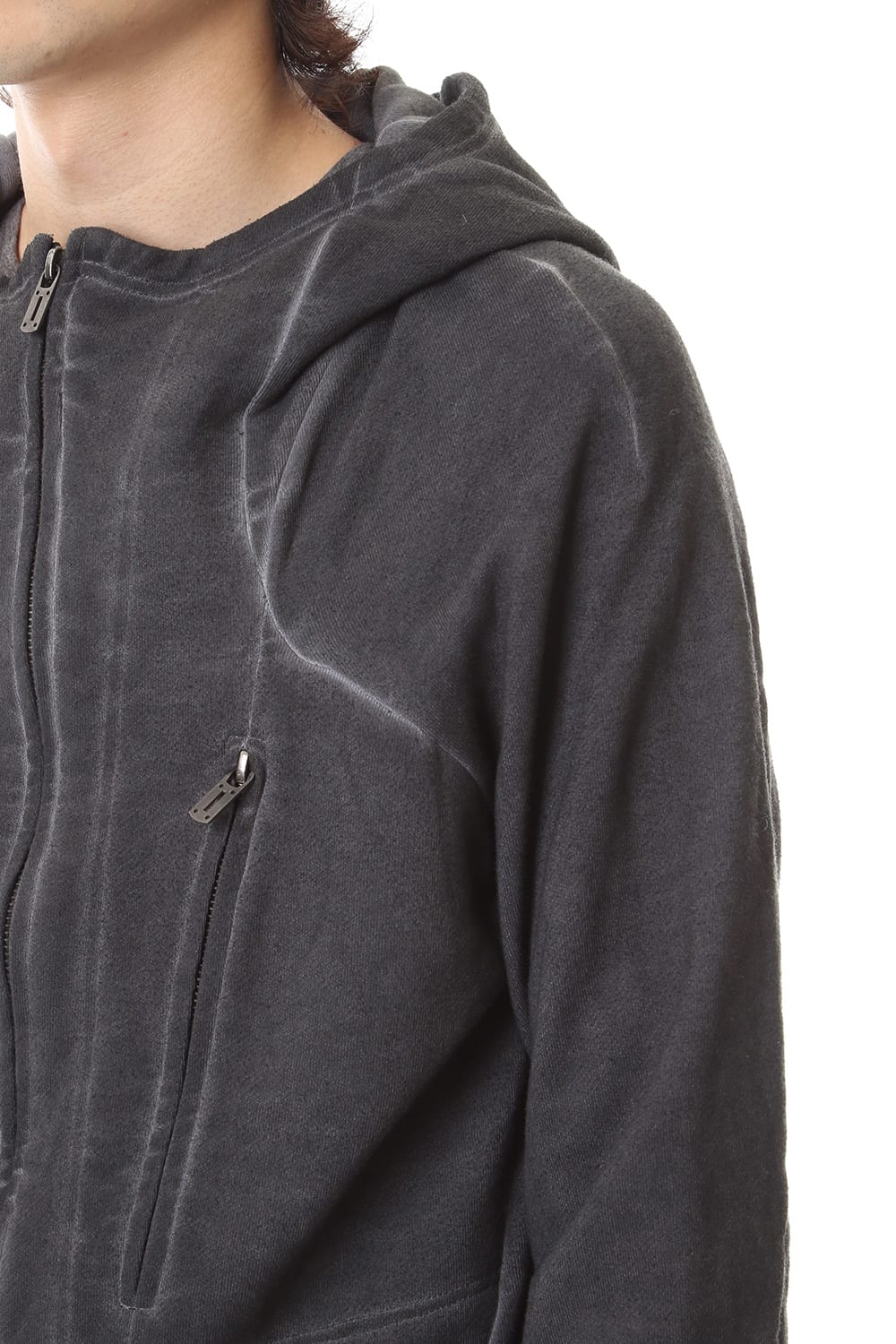 Fleece cold dyed Parka - ST101-0049A Charcoal