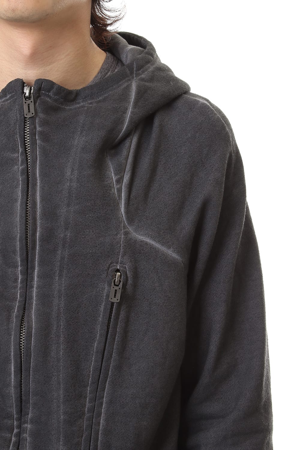 Fleece cold dyed Parka - ST101-0049A Charcoal