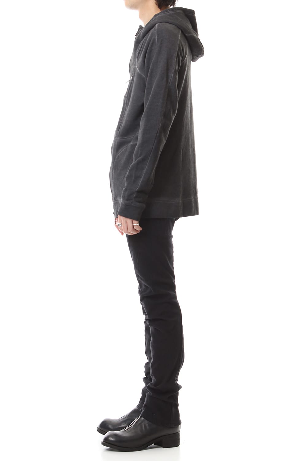 Fleece cold dyed Parka - ST101-0049A Charcoal