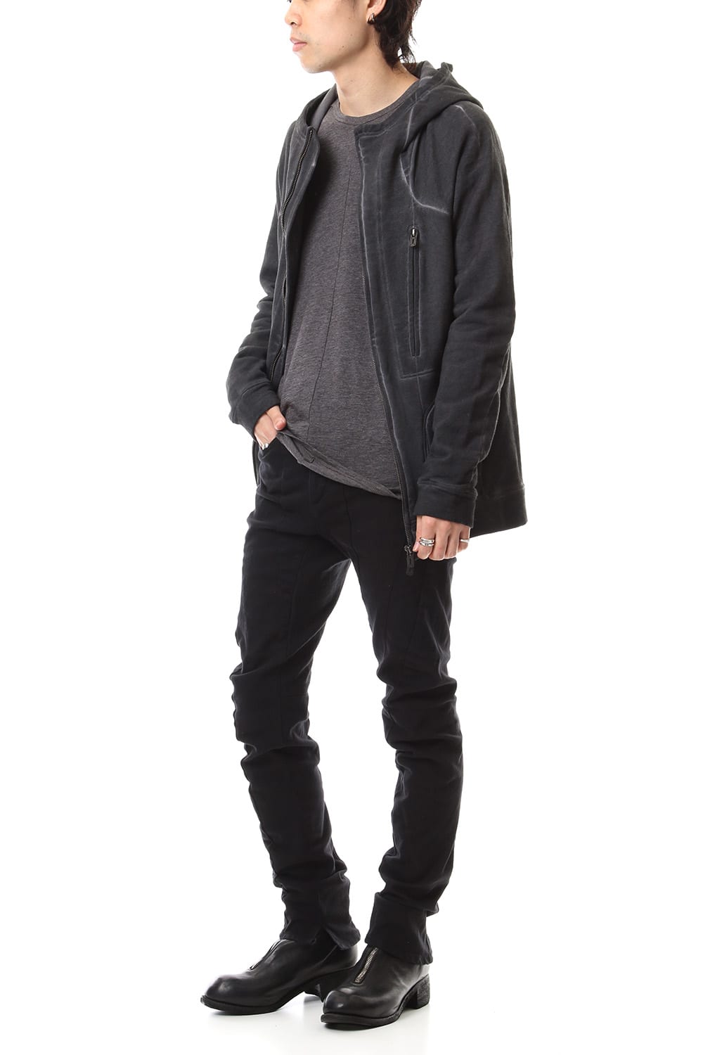 Fleece cold dyed Parka - ST101-0049A Charcoal