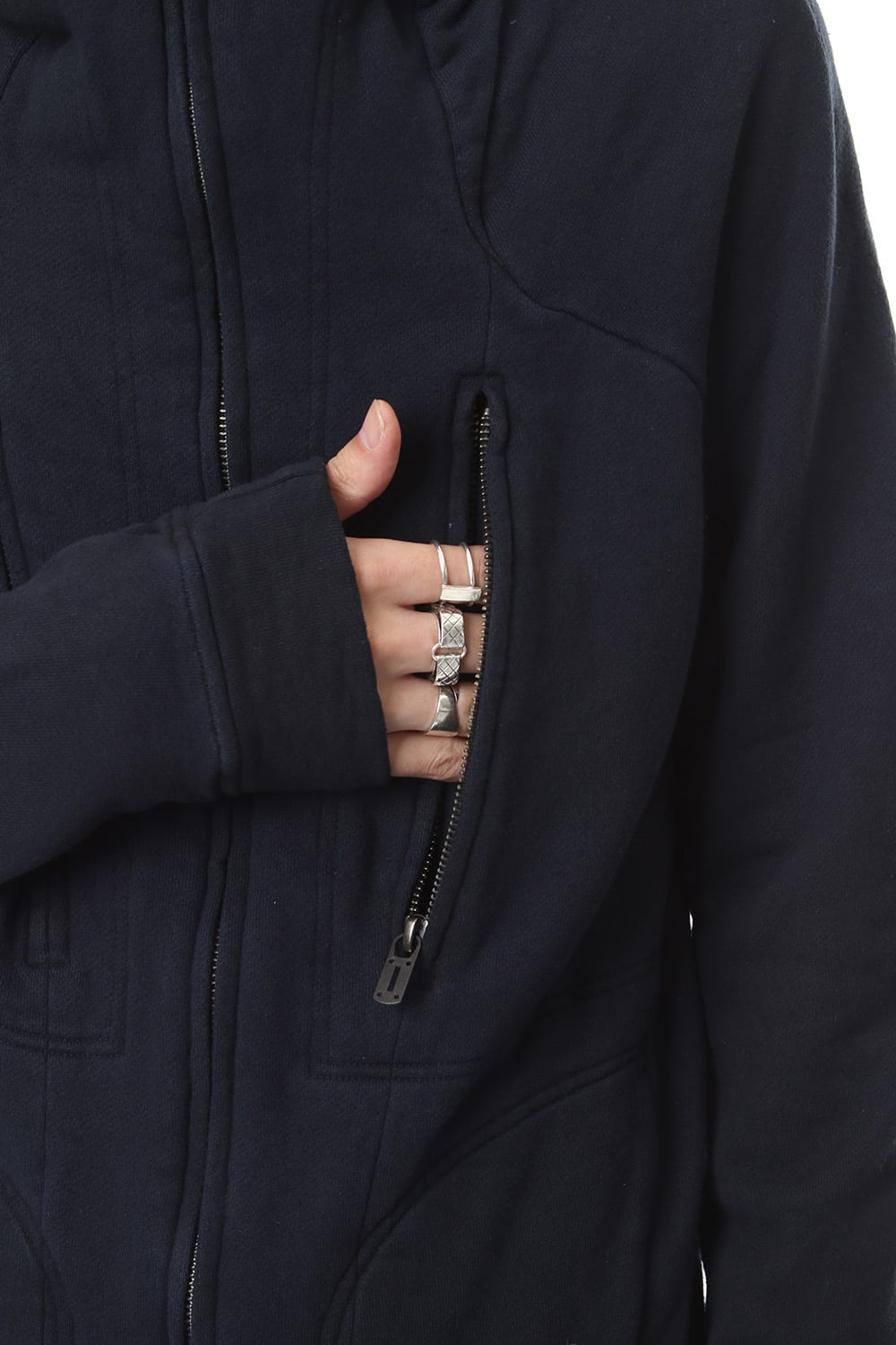 Fleece cold dyed Parka - ST101-0049A Navy