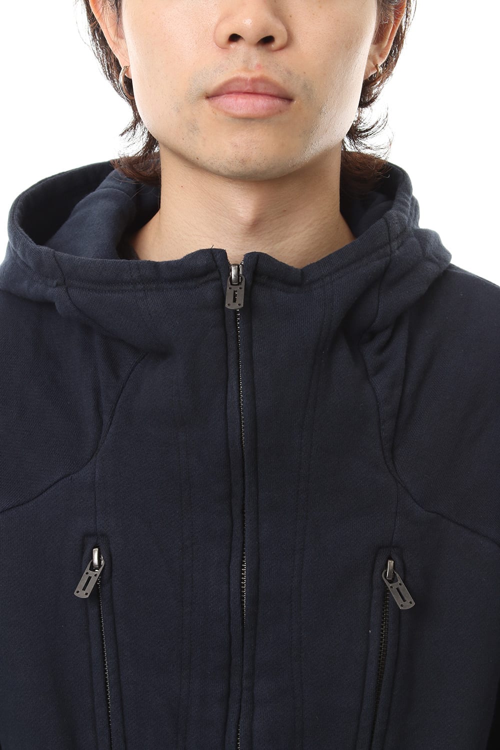 Fleece cold dyed Parka - ST101-0049A Navy