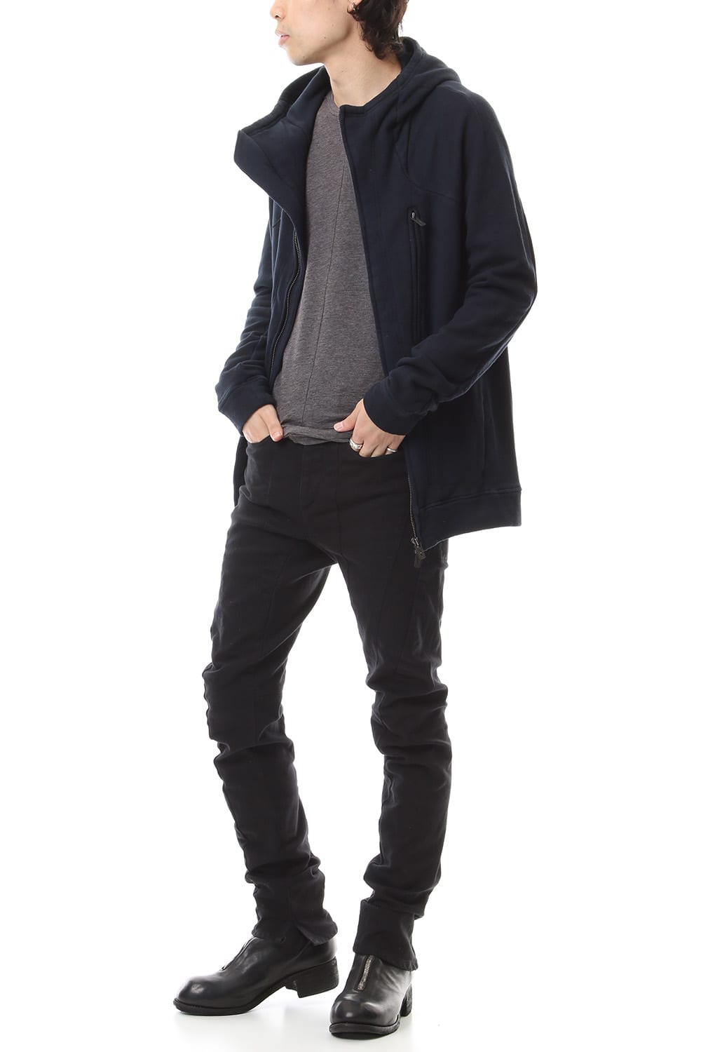 Fleece cold dyed Parka - ST101-0049A Navy