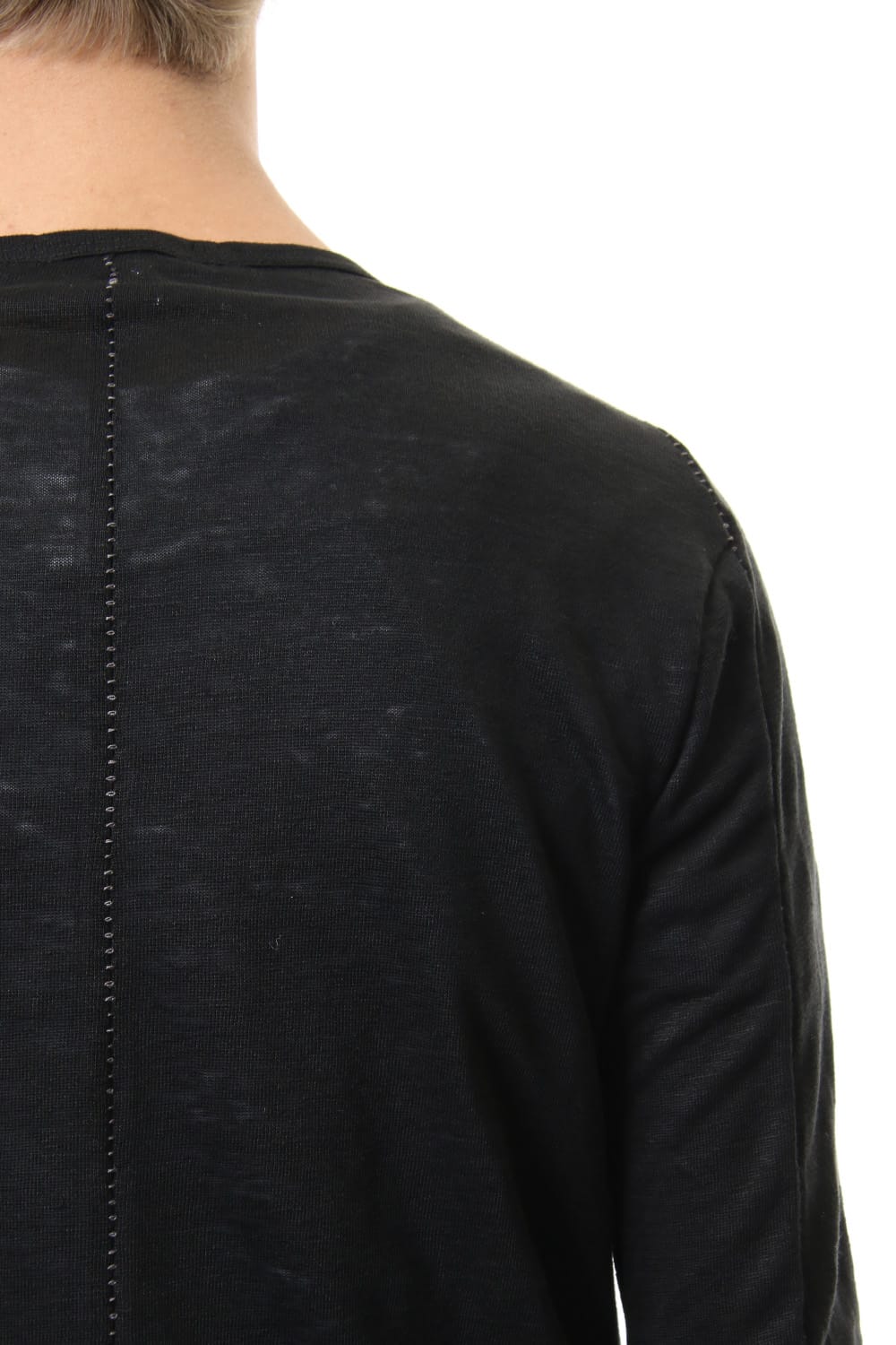 Linen India Henry Neck Long Sleeve T-shirt - ST101-0049S