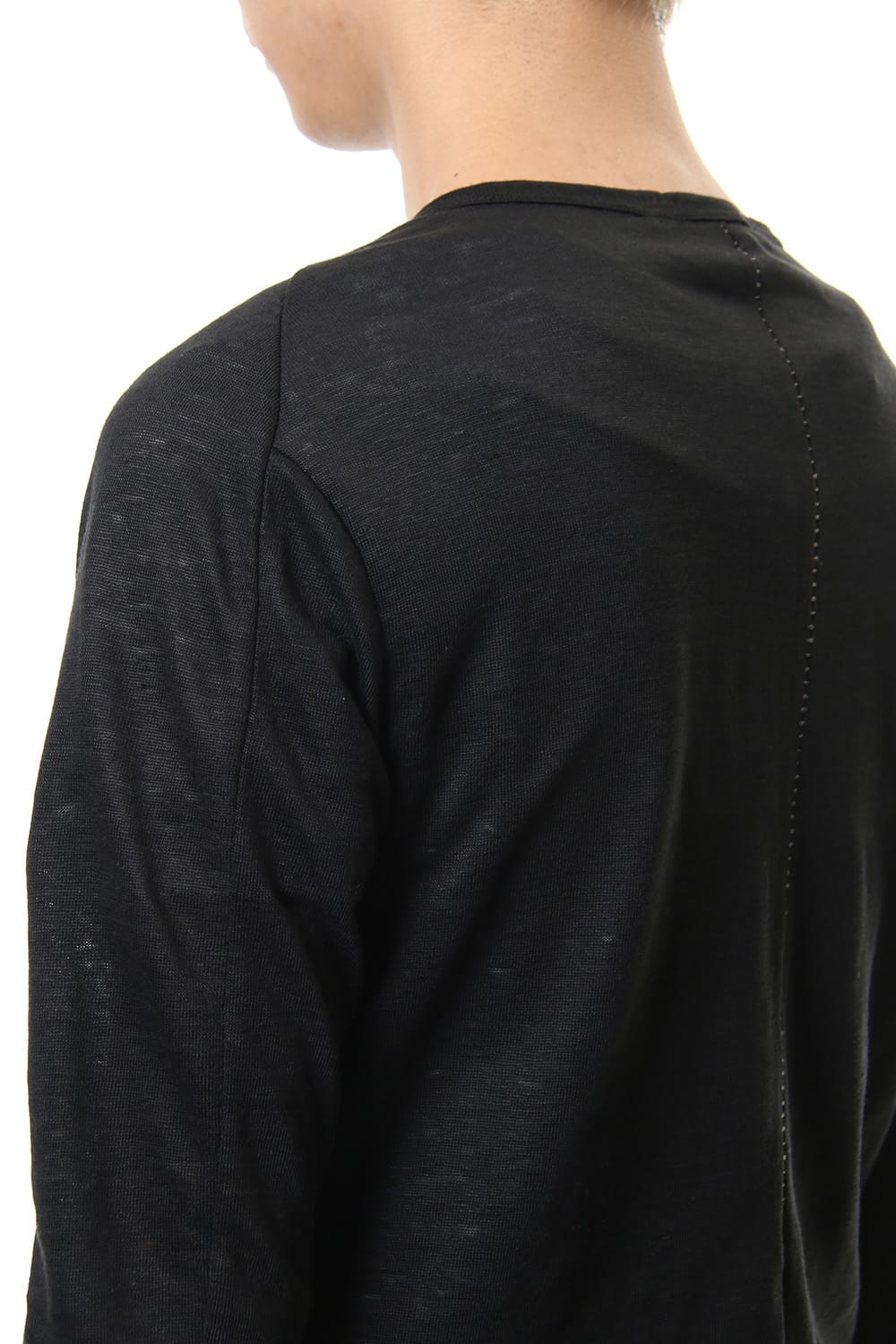 Linen India Henry Neck Long Sleeve T-shirt - ST101-0049S