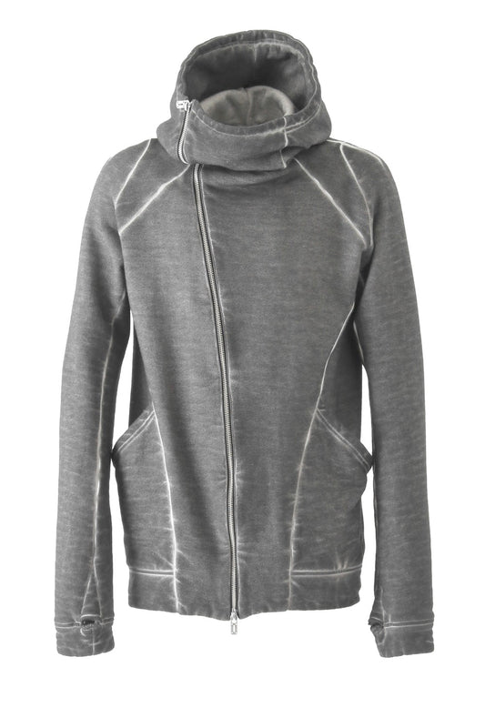 Product dyed Cold Dye Zip Up Parka