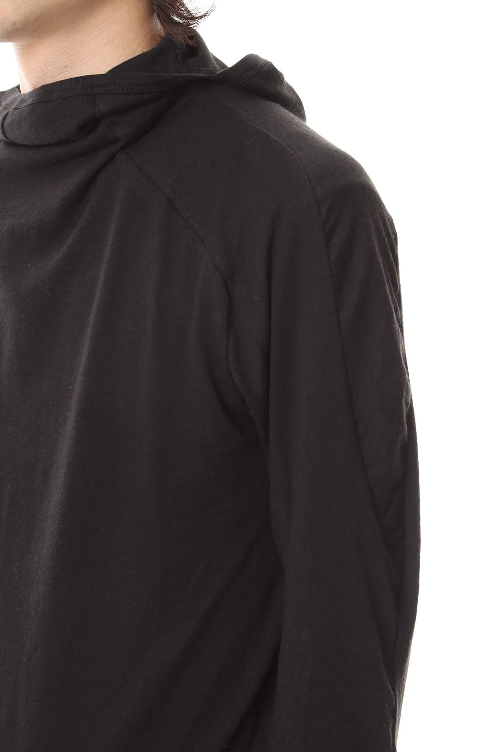 Yak india Gauze balaclava Hooded long sleeve T-shirts - ST101-0079A Black