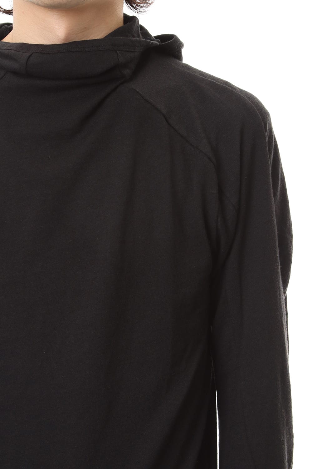 Yak india Gauze balaclava Hooded long sleeve T-shirts - ST101-0079A Black