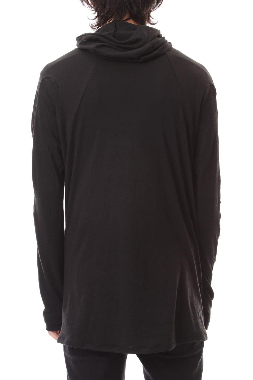 Yak india Gauze balaclava Hooded long sleeve T-shirts - ST101-0079A Black