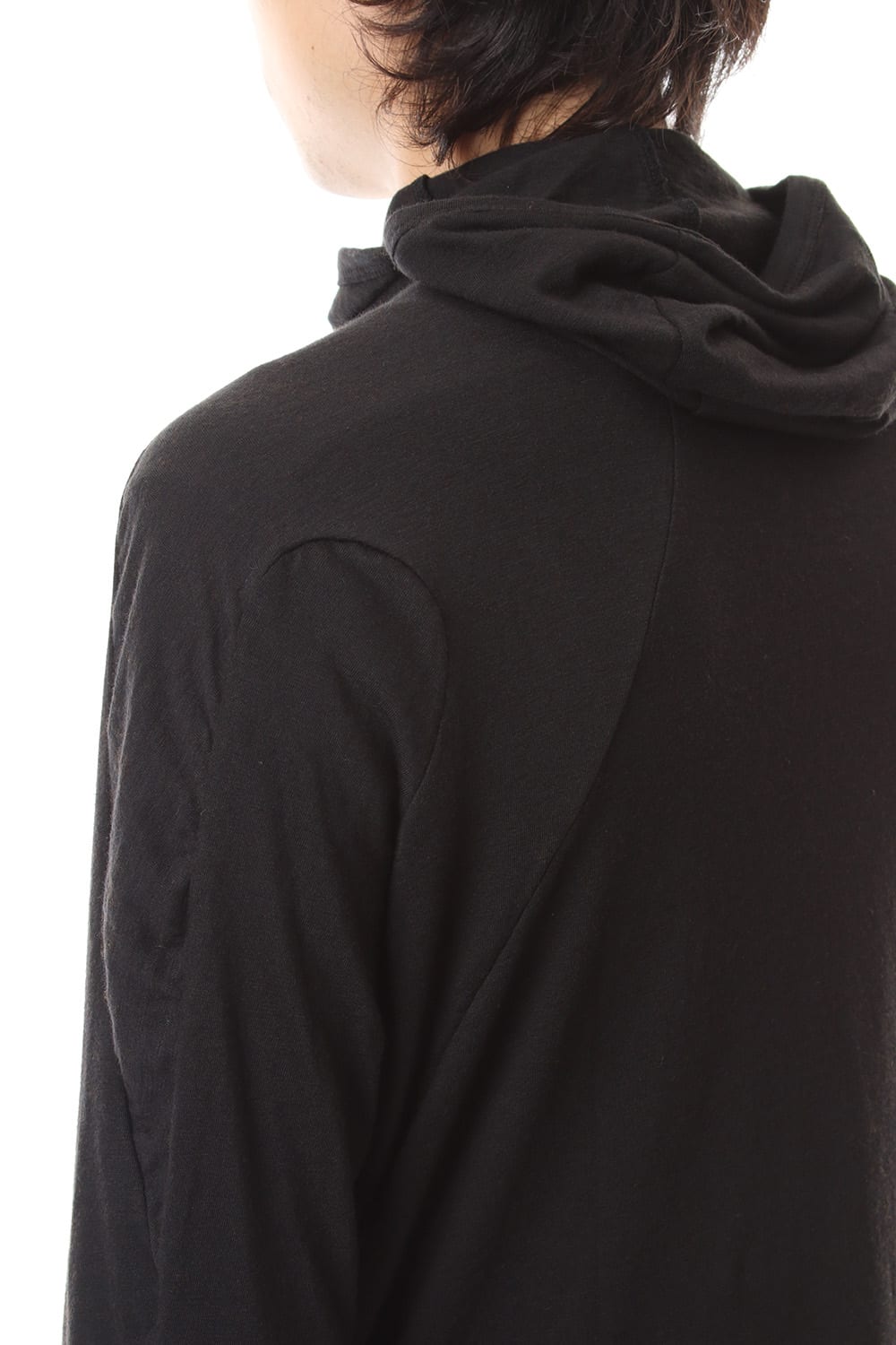 Yak india Gauze balaclava Hooded long sleeve T-shirts - ST101-0079A Black