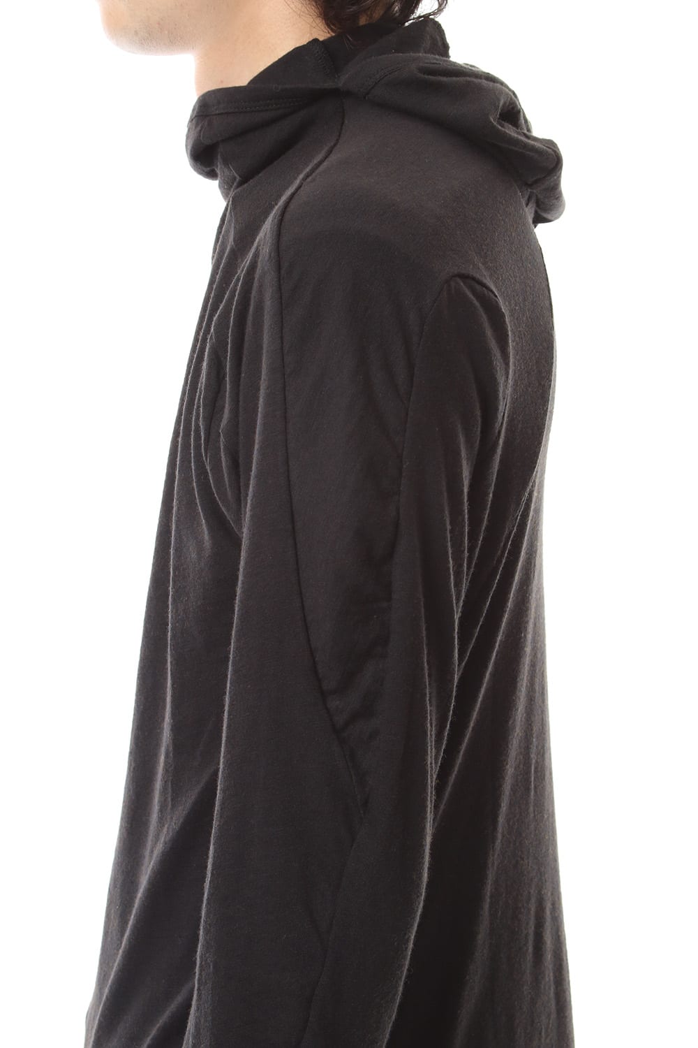 Yak india Gauze balaclava Hooded long sleeve T-shirts - ST101-0079A Black