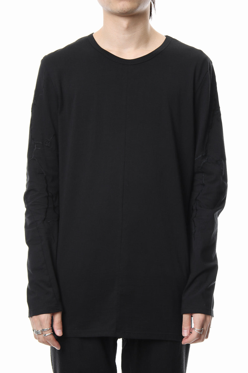 High Gauge India Embroidery Long Sleeve T-shirt - ST101-0079S