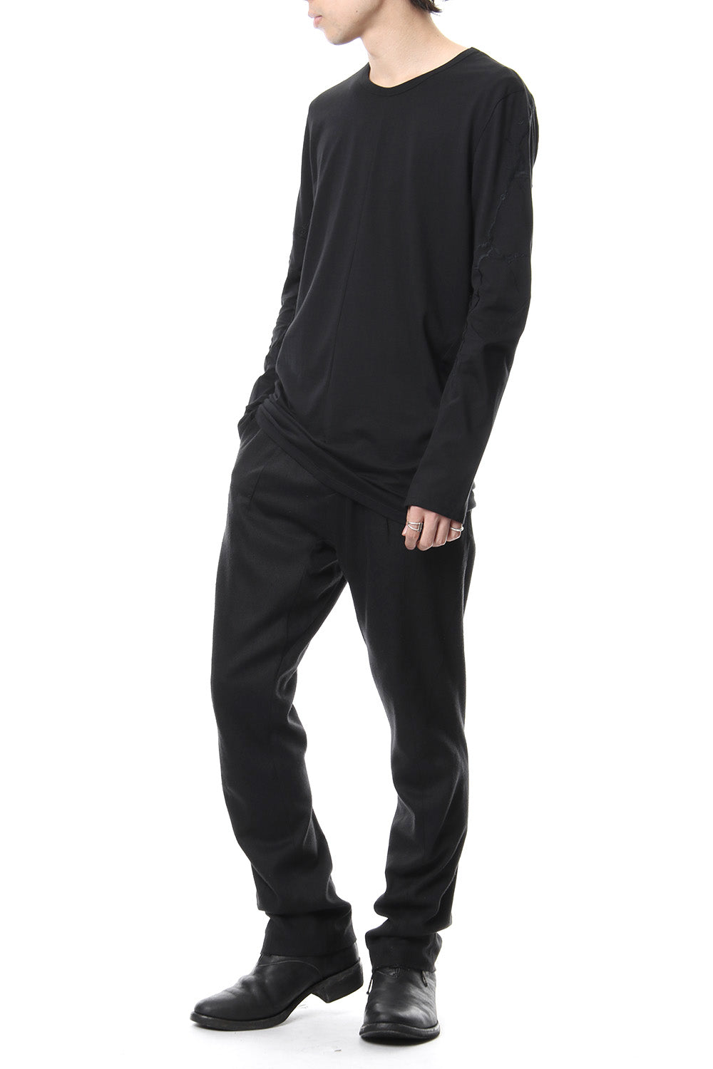 High Gauge India Embroidery Long Sleeve T-shirt - ST101-0079S