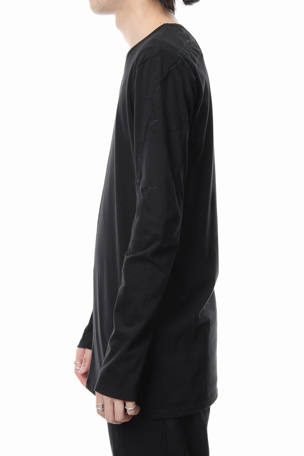 High Gauge India Embroidery Long Sleeve T-shirt - ST101-0079S