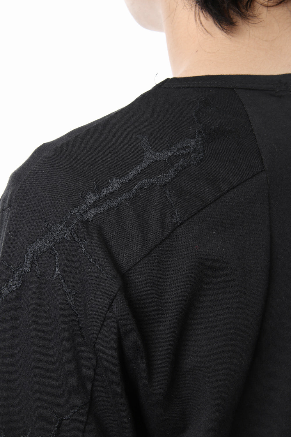 High Gauge India Embroidery Long Sleeve T-shirt - ST101-0079S