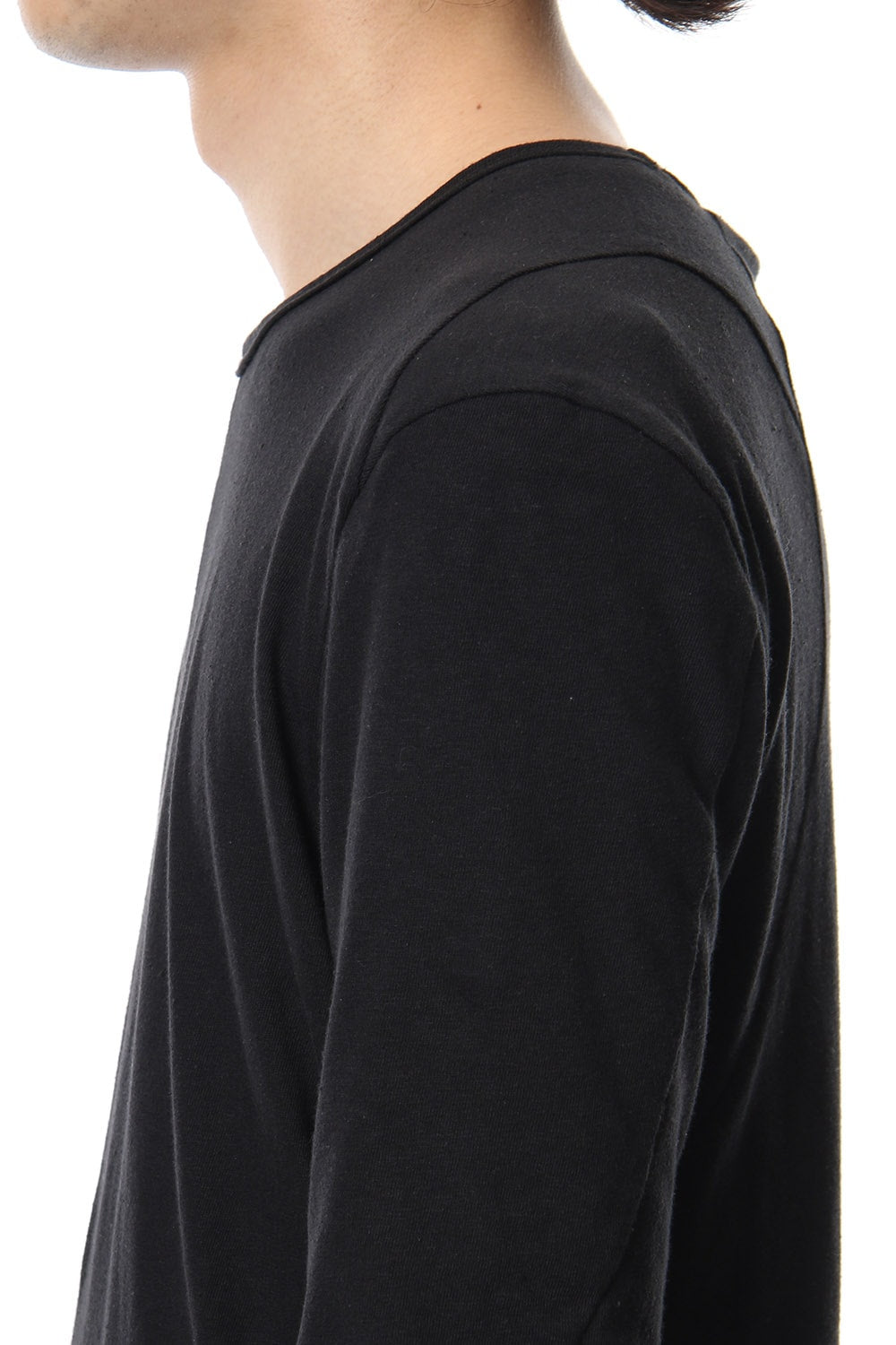 Neep silk × cotton jersey long sleeve T shirt