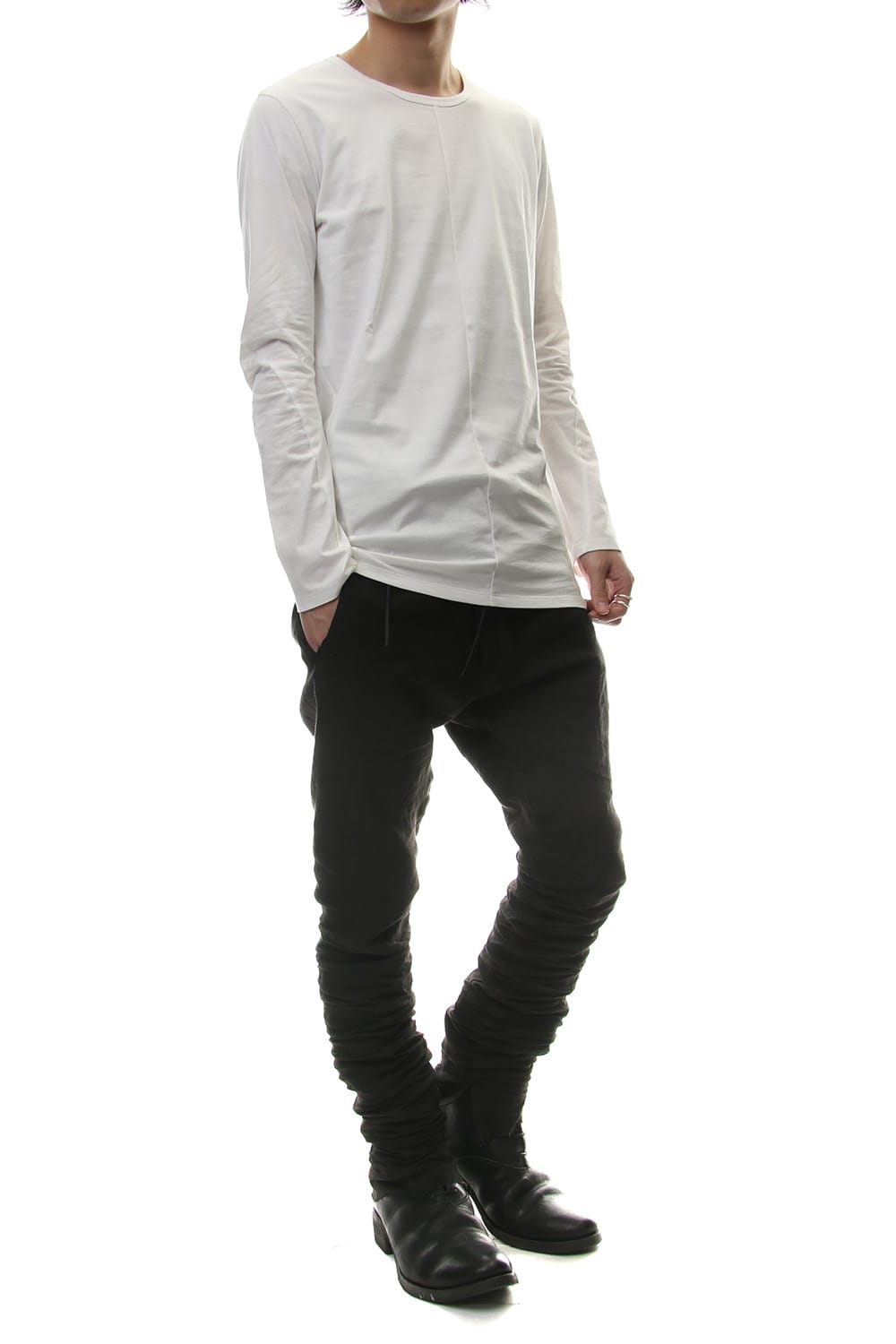 High Gauge India Long Sleeve T-shirt - ST101-0089S Off white