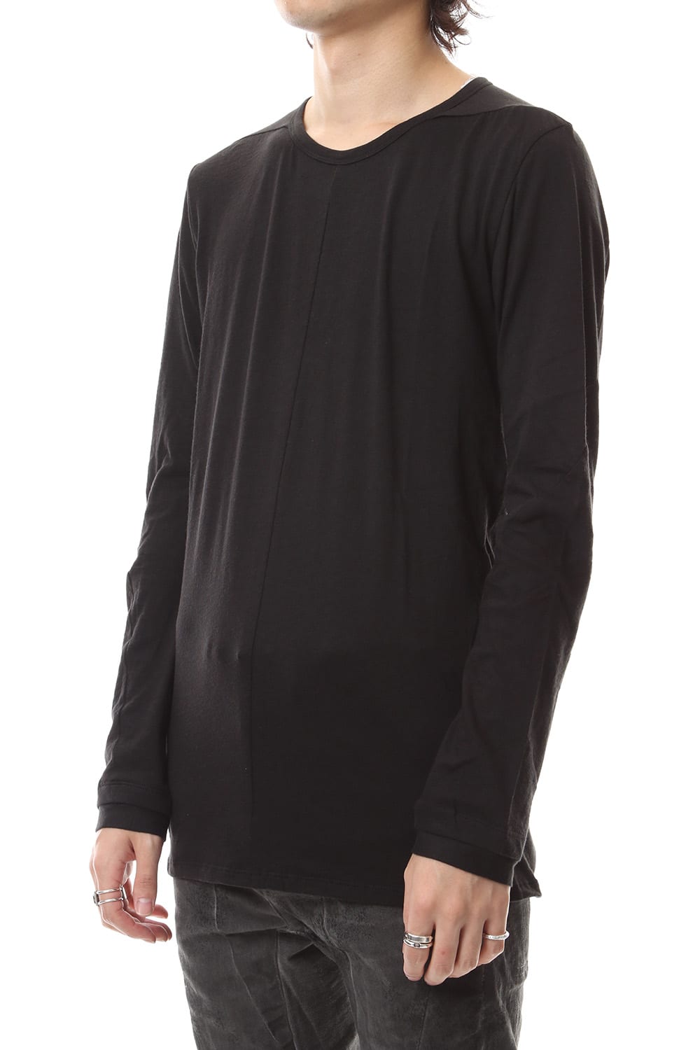 Yak india long sleeve T-shirts - ST101-0099A Black