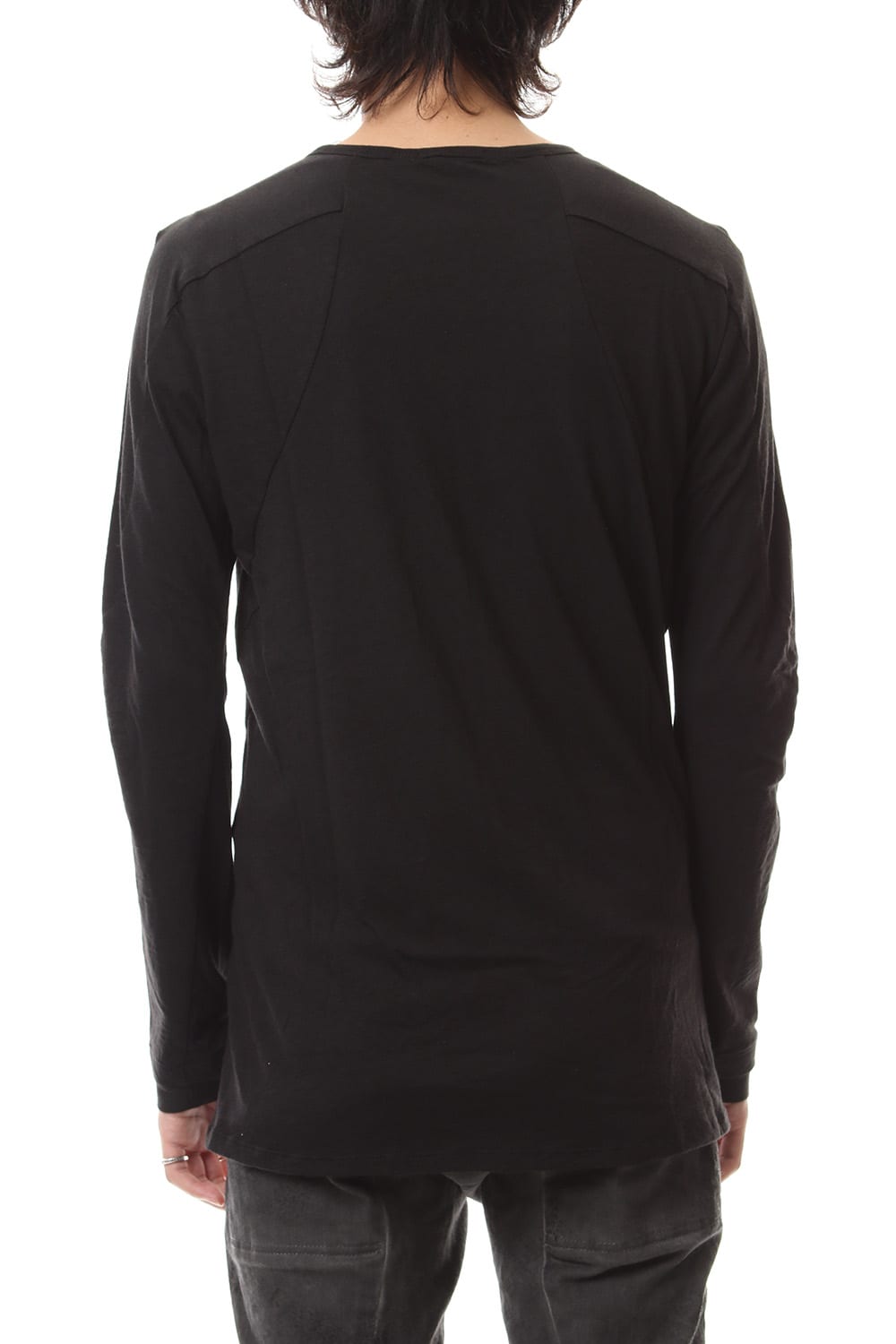 Yak india long sleeve T-shirts - ST101-0099A Black