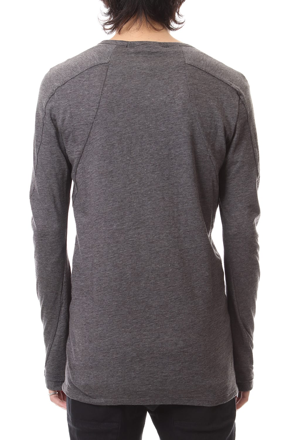 Yak india long sleeve T-shirts - ST101-0099A Charcoal