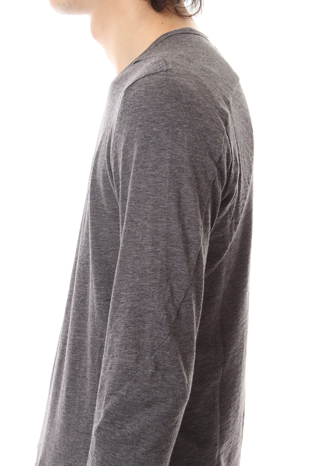 Yak india long sleeve T-shirts - ST101-0099A Charcoal