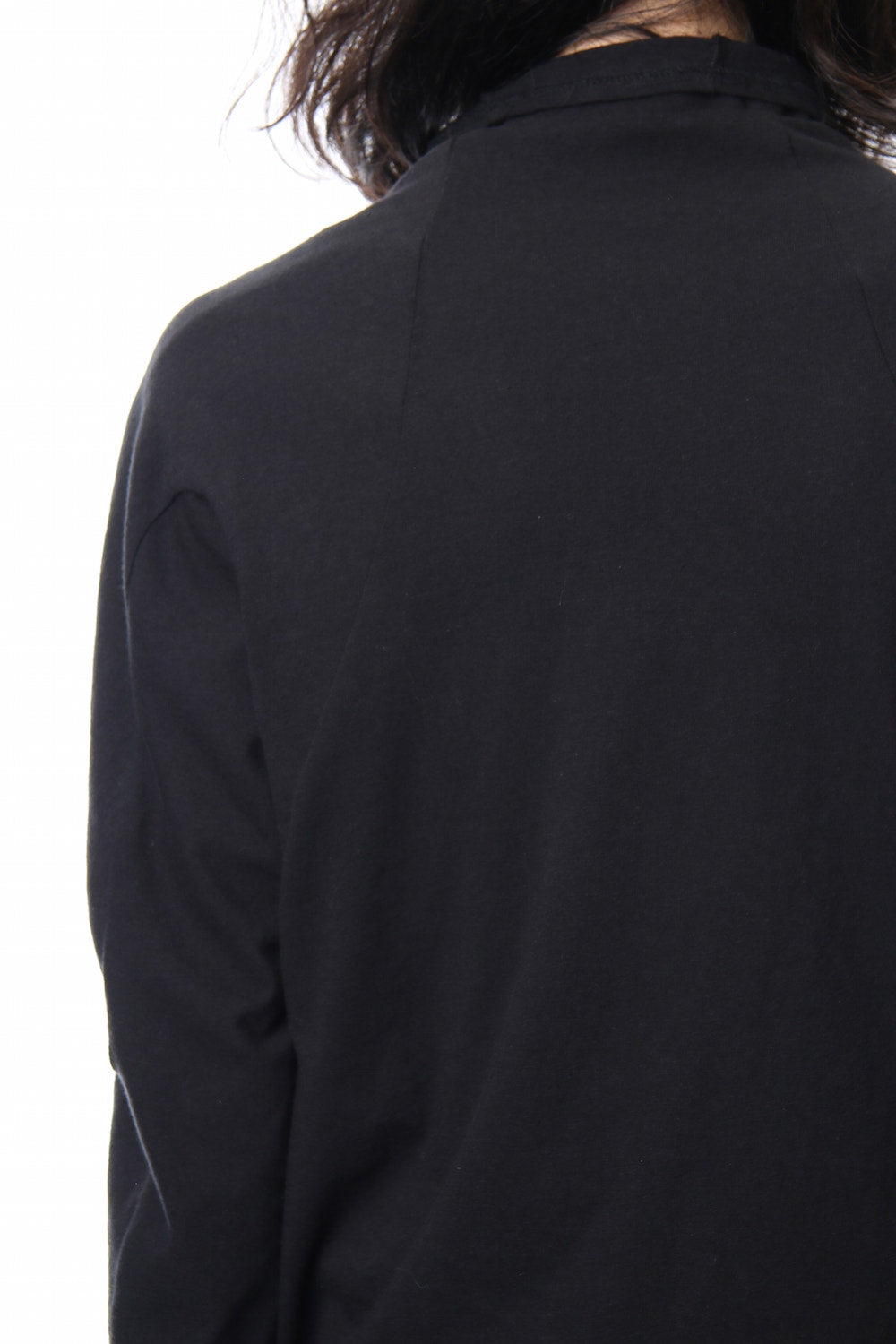 Neep silk × cotton jersey high neck  long sleeve T shirt