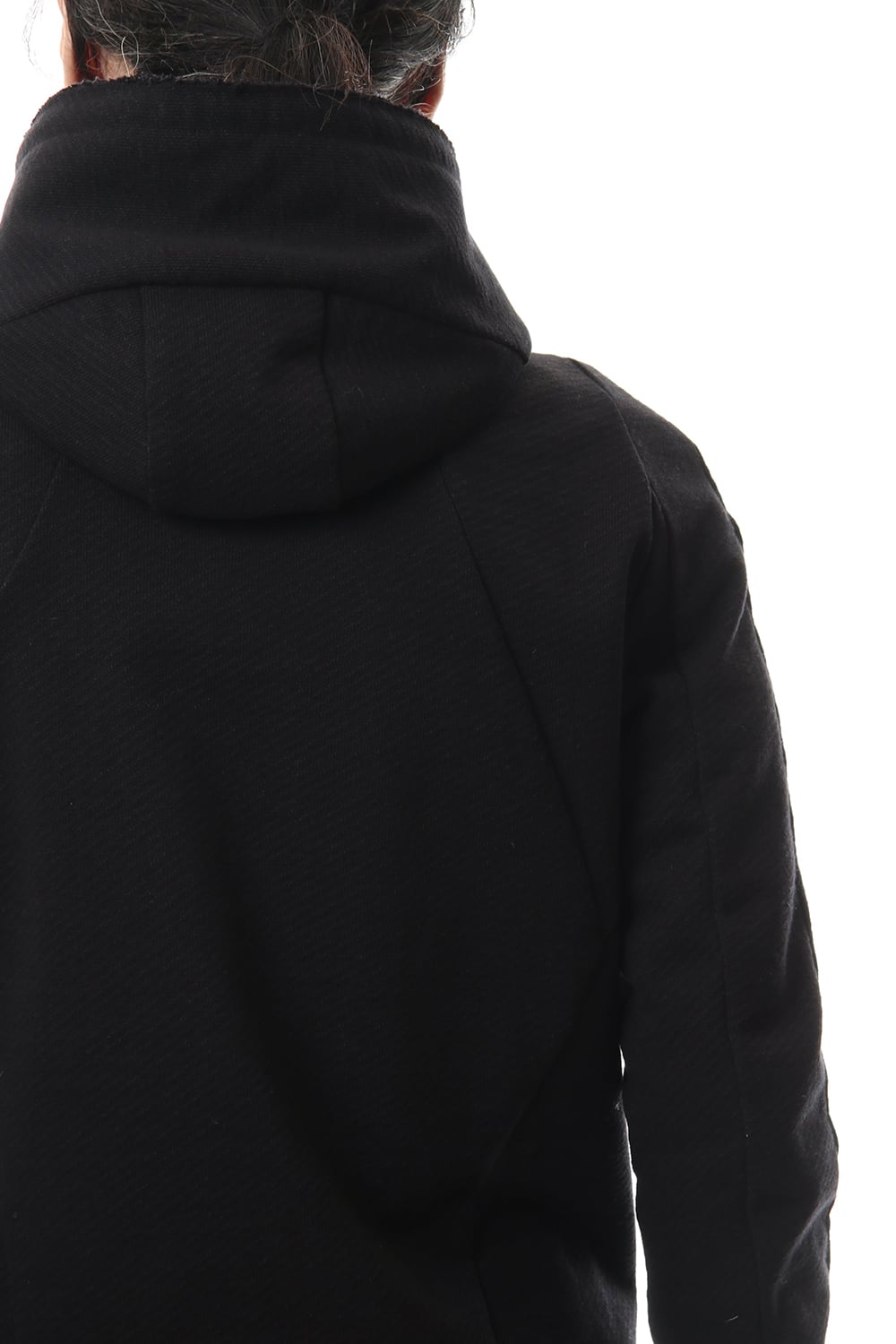 Heavy cotton jersey Hooded Jacket